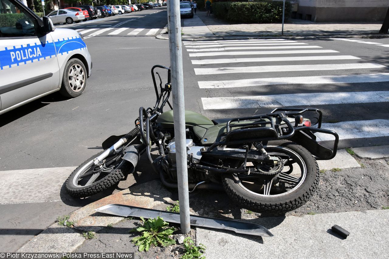 Tragiczny wypadek na motocyklu. 11-latek w szpitalu, jego ojciec nie przeżył