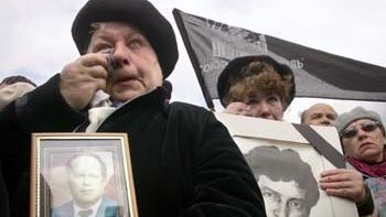 Łzy na demonstracji