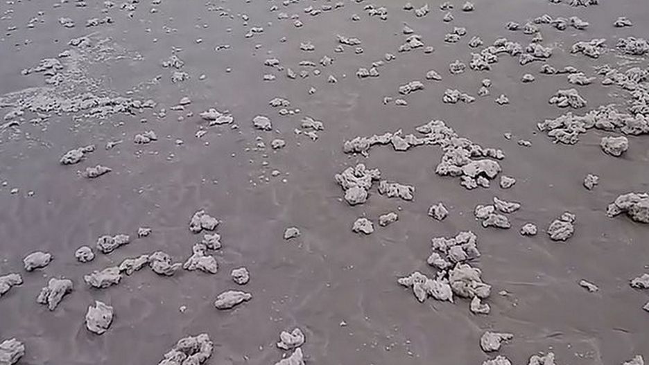 Zdjęcie pokazuje stan plaży z roku 2018