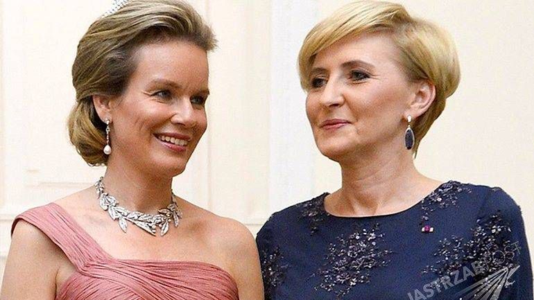 Agata Duda i królowa Matylda w Warszawie