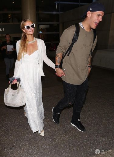 Paris Hilton i Chris Zylka na lotnisku