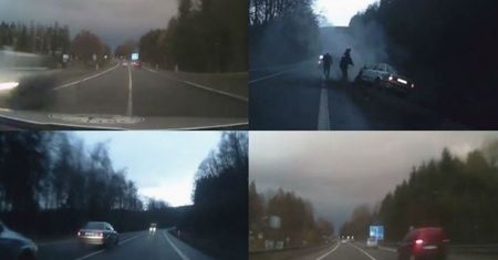 Dramatyczny finał pościgu czeskiej policji za złodziejem z Polski [WIDEO]
