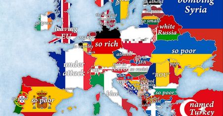 Stworzył mapę stereotypów. Jest i Polska