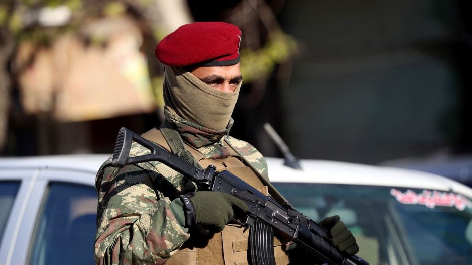 Kurdyjski żołnierz na północy Syrii