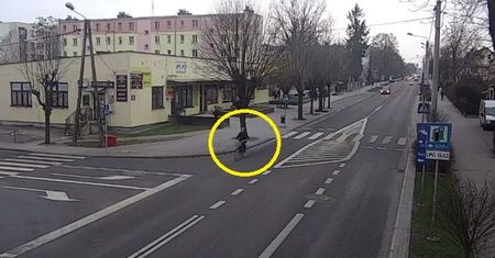 Kierowca wjechał w rowerzystkę. Kobieta może mówić o ogromnym szczęściu