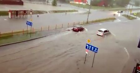Białystok pod wodą. Zalane ulice i tunele