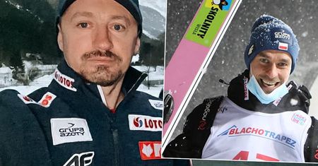 Piotr Żyła jest tak podekscytowany tytułem mistrza świata, że Adam Małysz musiał nad nim zapanować. Justyna Żyła się ucieszy