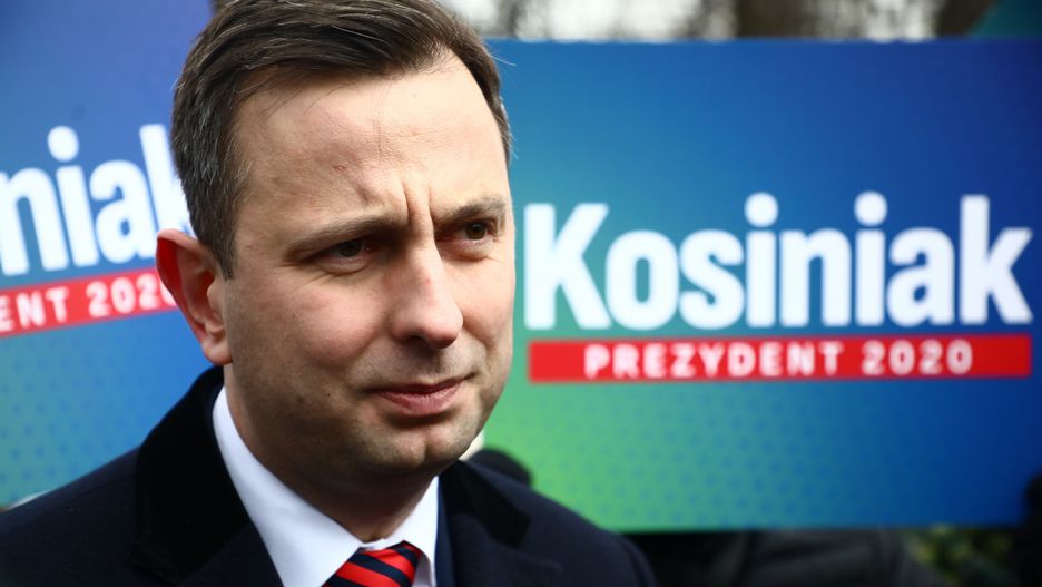 Wybory prezydenckie 2020. Prezes PSL Władysław Kosiniak-Kamysz podczas zbiórki podpisów