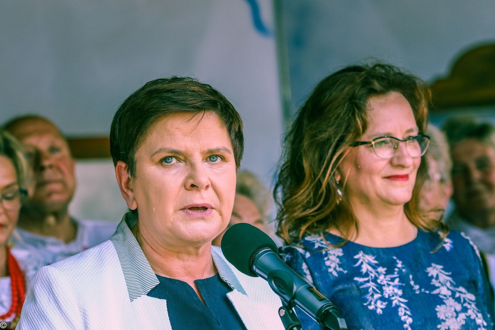 Na zdjęiu Beata Szydło i Agata Wojtyszek