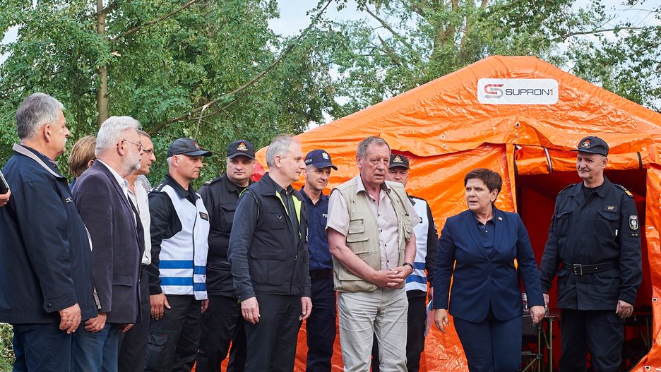 Premier przyjechała we wtorek do najbardziej poszkodowanego rejonu