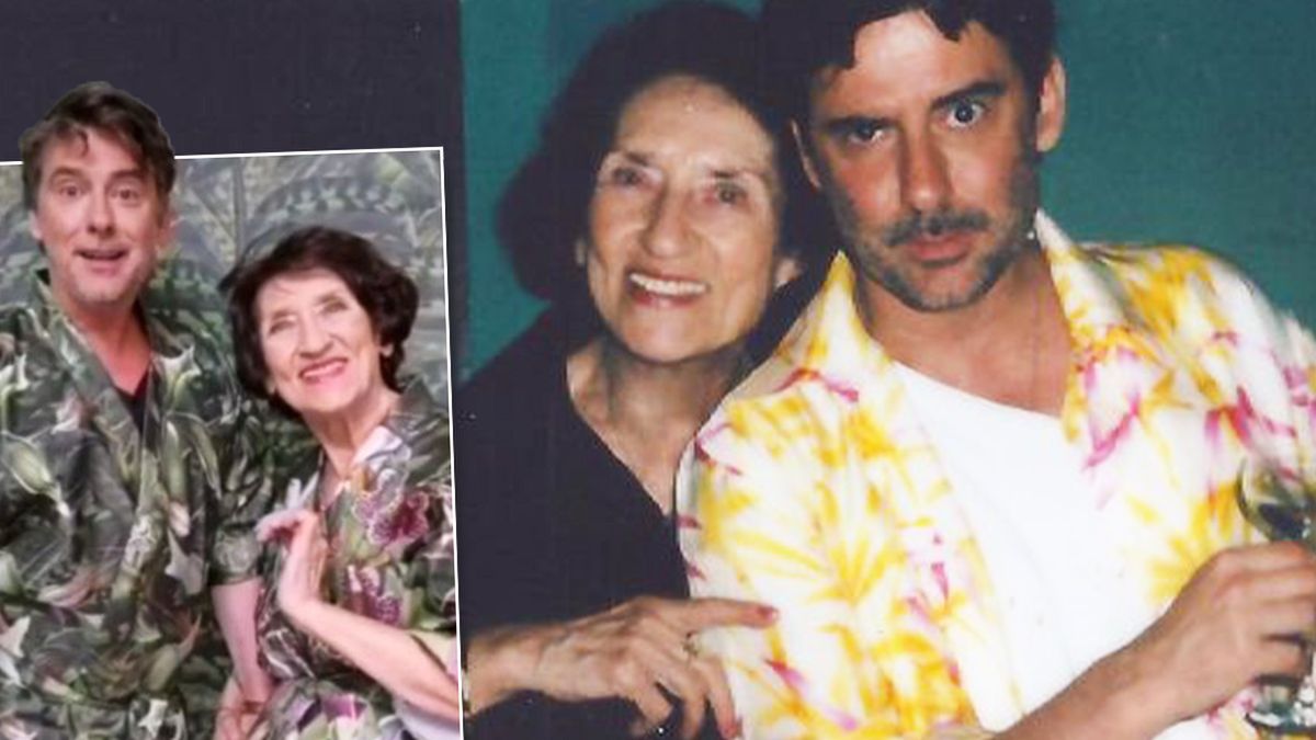 Marcin Tyszka z mamą