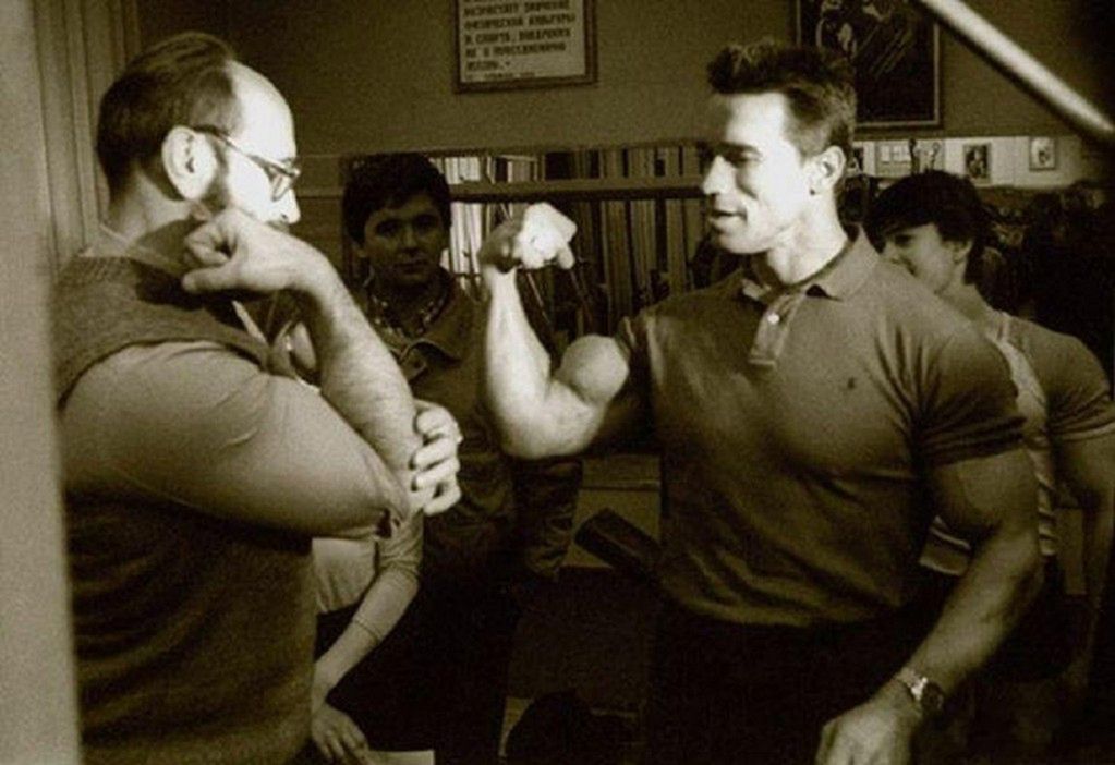 Arnold Schwarzenegger na zawodach kulturystycznych swojego imienia