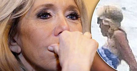HIT! Paparazzi przyłapali 65-letnią Brigitte Macron w bikini na igraszkach z Emmanuelem!
