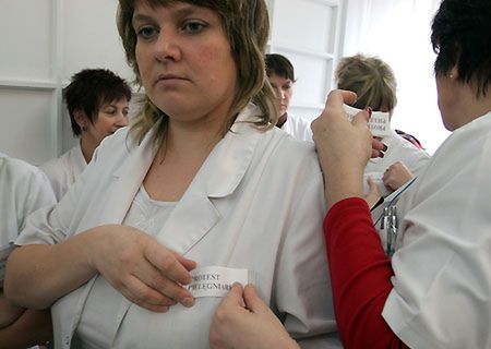 Strajk ostrzegawczy pielęgniarek w Skarżysku-Kamiennej