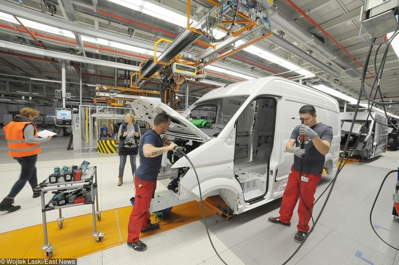 Polska fabryka Volkswagena, produkująca auta dostawcze.