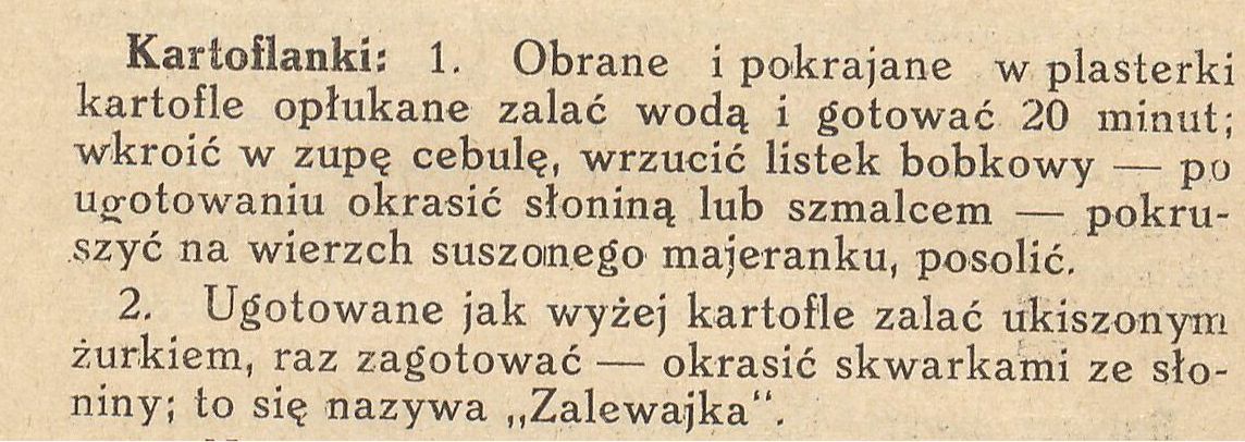 Zalewajka, przepis