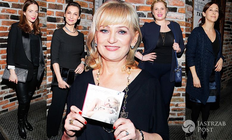 Gwiazdy na premierze płyty Katarzyny Żak: Elżbieta Romanowska, Jolanta Fraszy�ńska, Anna Dereszowska