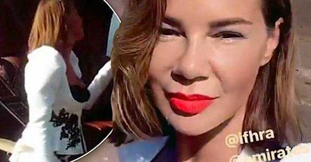 Edyta Górniak wystrojona jak księżna Kate pojawiła się na zawodach konnych w Kalifornii! Jej filuterny kapelusik to szał całej imprezy! [WIDEO]