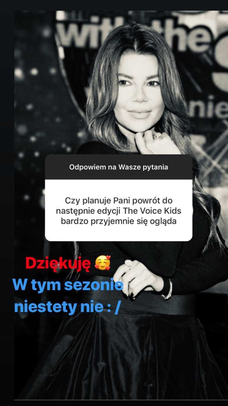 Edyta Górniak skomentowała udział w The Voice of Kids