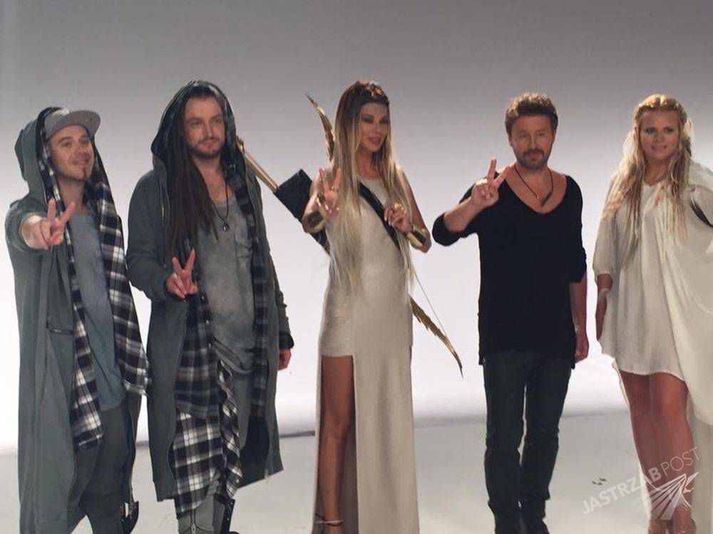 Edyta Górniak na planie sesji do "The Voice of Poland", fot. Facebook