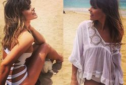 Edyta Herbuś pręży się na plaży