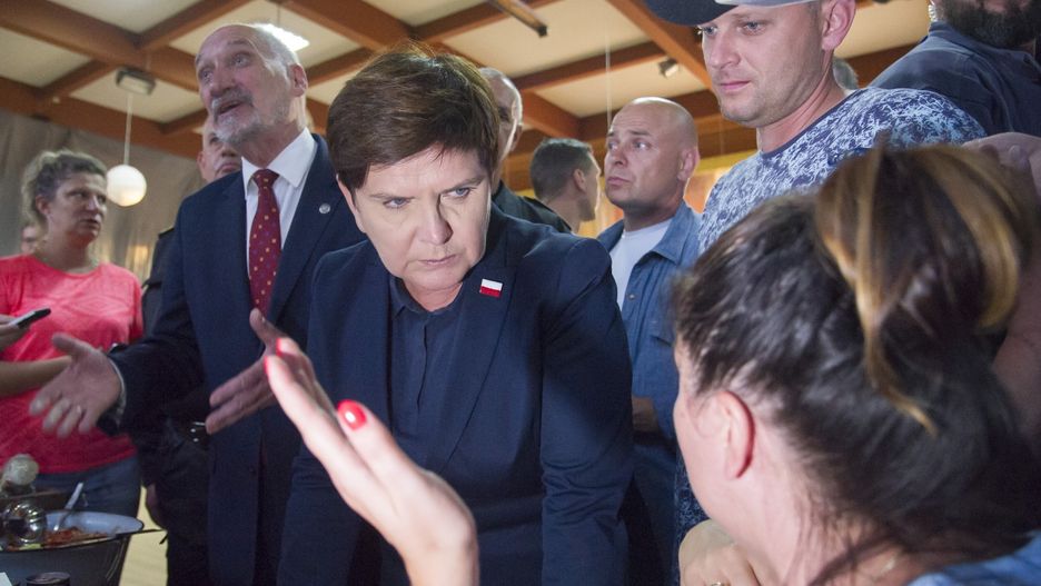 Była premier Beata Szydło odwiedziła mieszkańców Rytla w połowie sierpnia 2017 roku