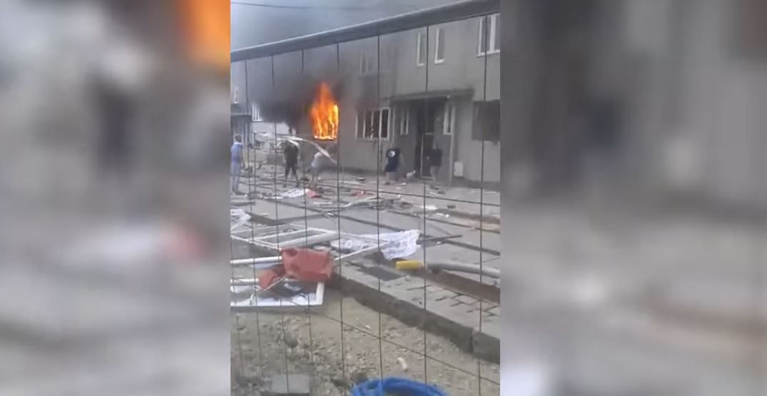 Bytom. Dramatyczne nagranie po wybuchu