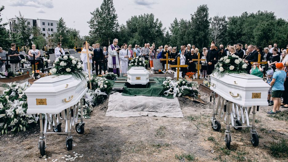 Pogrzeb Barbary, Laury i Lindy odbył się w piątek.
