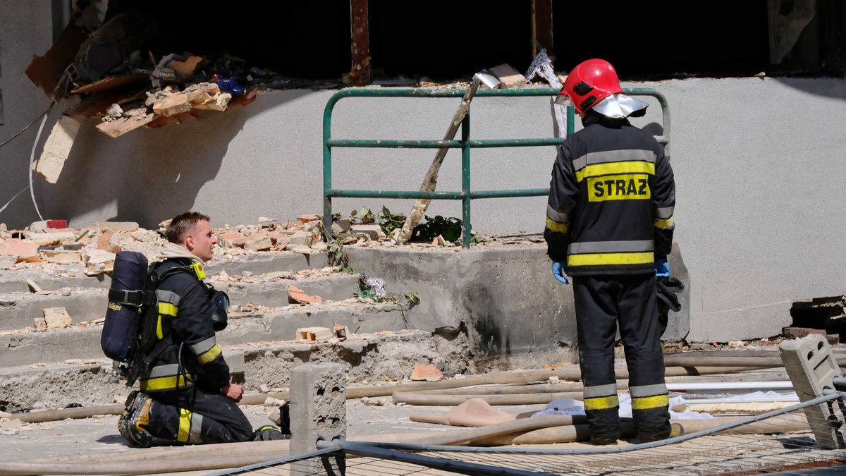 Miejsce wybuchu gazu, do którego doszło w kamienicy na ulicy Katowickiej w Bytomiu.