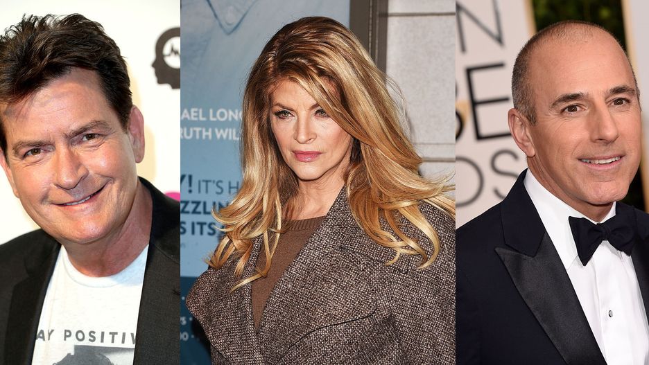 Charlie Sheen, Kirtsie Alley i Matt Lauer