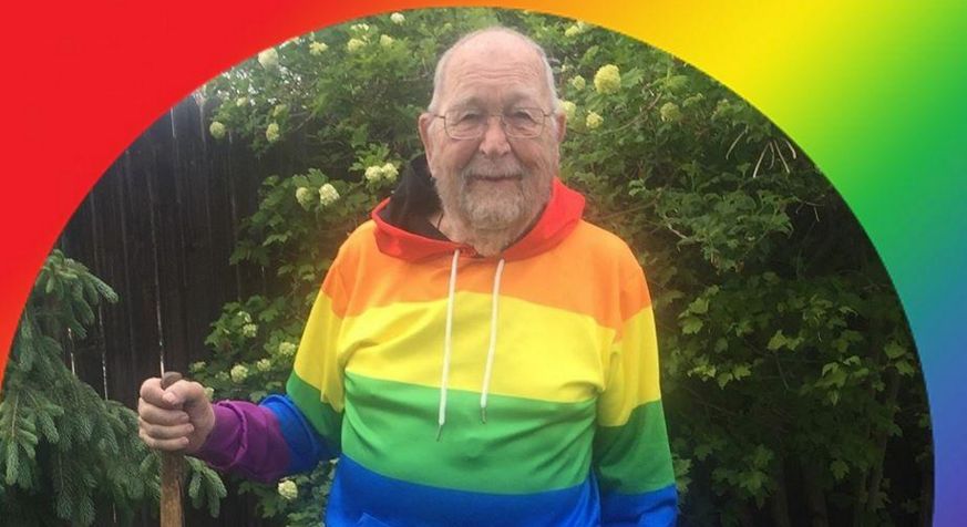 90-letni dziadek wyznał, że jest gejem