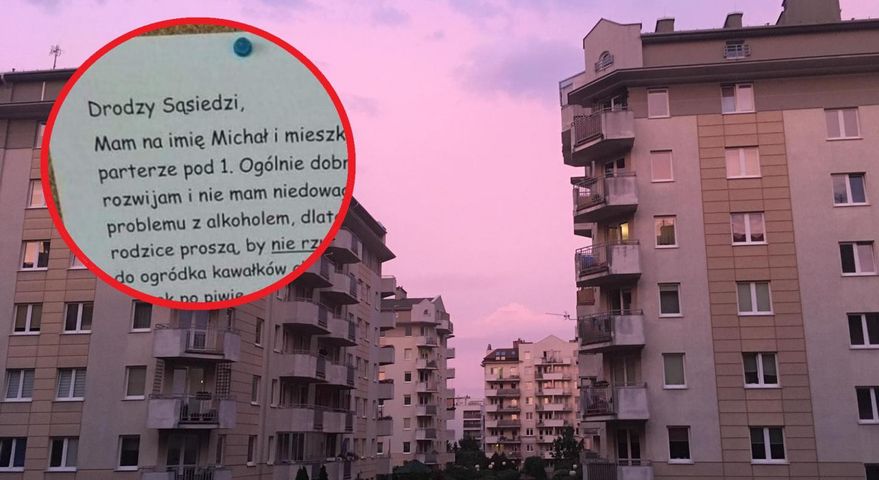 Napisał list do sąsiadów. "Ogólnie dobrze się rozwijam"