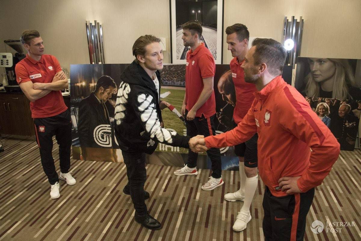 Łukasz Piszczek, Arkadiusz Milik i Łukasz Fabiański - pierwszy seans filmu "Gwiazdy"