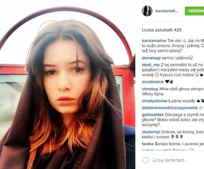 Nowa fryzura Karoliny Malinowskiej