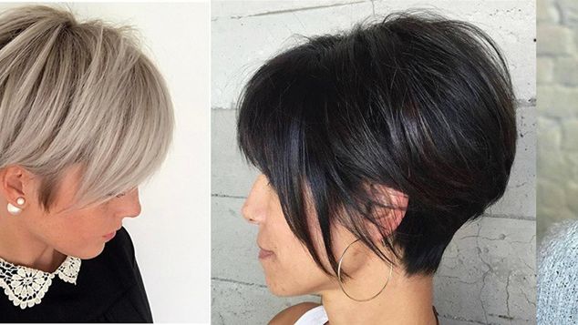 Fryzury asymetryczne z grzywką