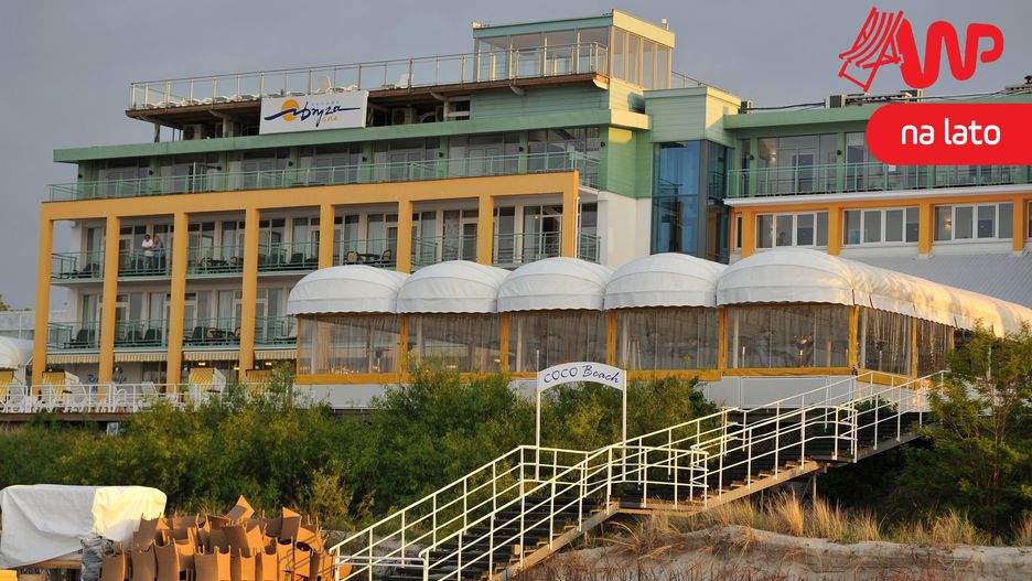 Jurata, luksusowy czterogwiazdkowy Hotel Bryza Resort & SPA przy plaży. 