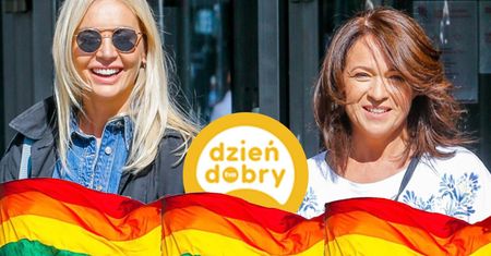 Agnieszka Woźniak-Starak i Ewa Drzyzga w tęczowych kreacjach w „DDTVN”. Tak ubrane mogłyby iść na Paradę Równości i zrobiłyby furorę