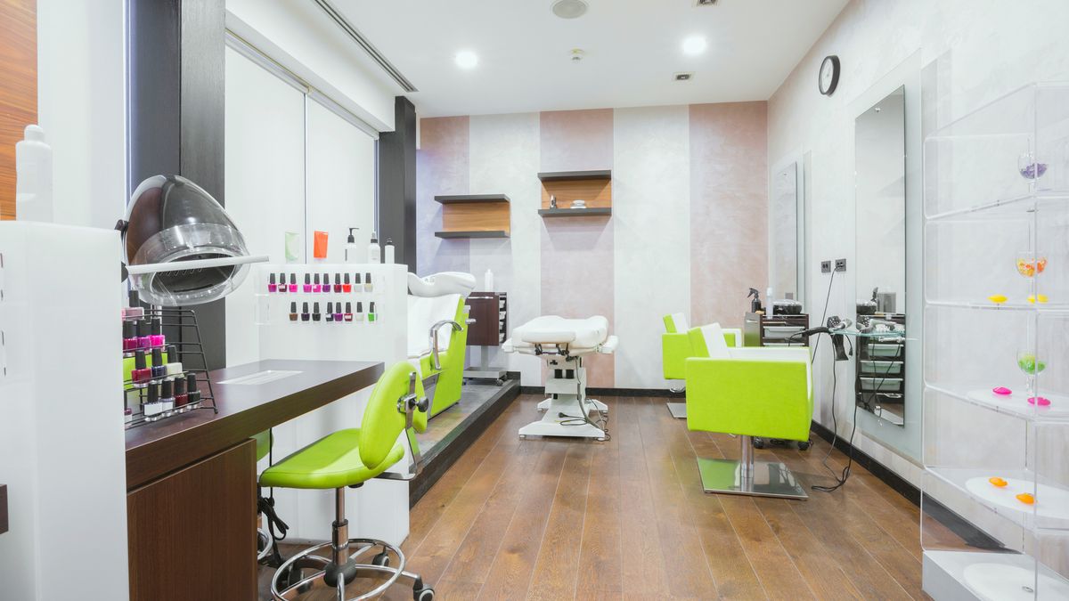 Modern beauty salon interior