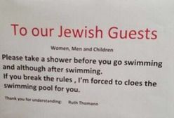 Hotel skierował prośbę do żydowskich gości: "weźcie prysznic"