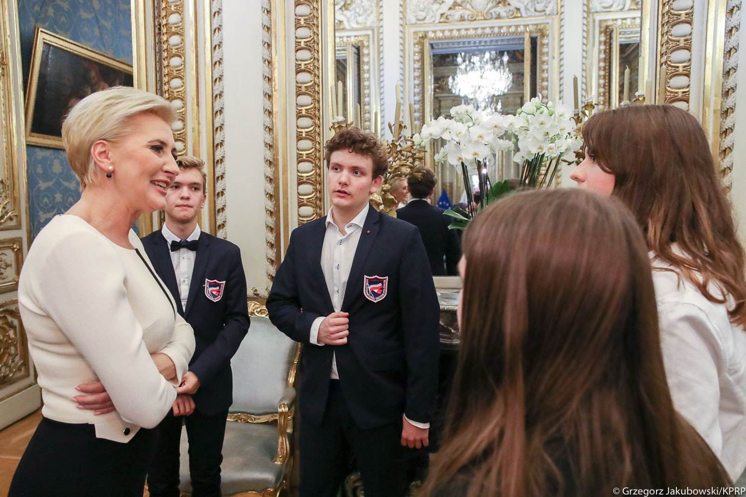 Agata Duda i polscy maturzyści we Francji