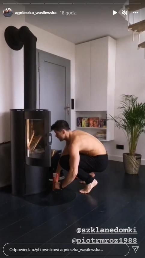 Piotr Mróz. Skrin z InstaStories Agnieszki Wasilewskiej