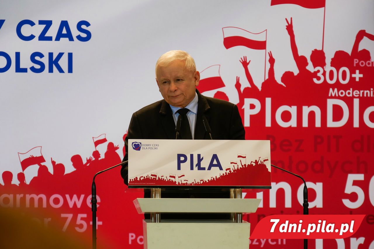 Jarosław Kaczyński w Pile