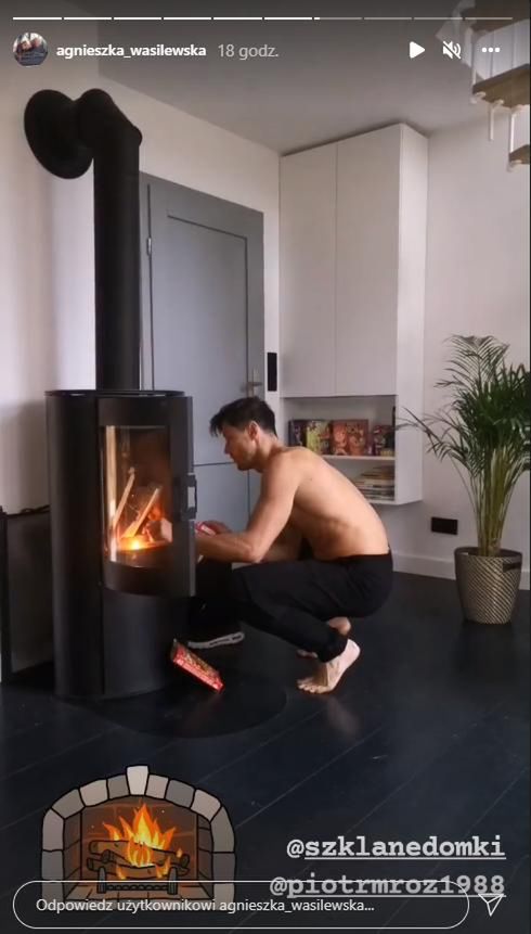 Piotr Mróz. Skrin z InstaStories Agnieszki Wasilewskiej