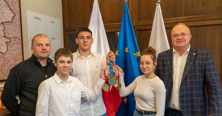 Mistrz Świata z wizytą u starosty