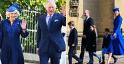 Wielkanoc 2023. Royalsi sfotografowani w drodze na nabożeństwo. Kate i Camilla wyglądały jak siostry