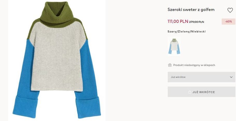 Golf Anny Lewandowskiej z H&M