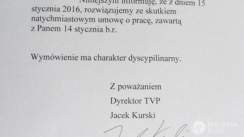 Szymon Majewski zwolniony z TVP fot. Facebook.com