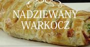 Warkocz z ciasta francuskiego nadziewany pysznym sosem, kurczakiem, brokułami, serem i pietruszką