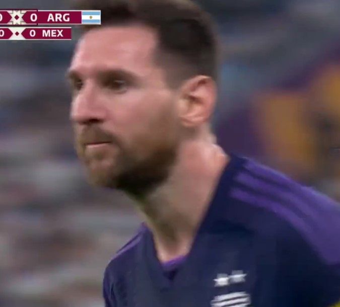 Mecz Polska-Argentyna. Mina Lionela Messiego po zmarnowanej akcji