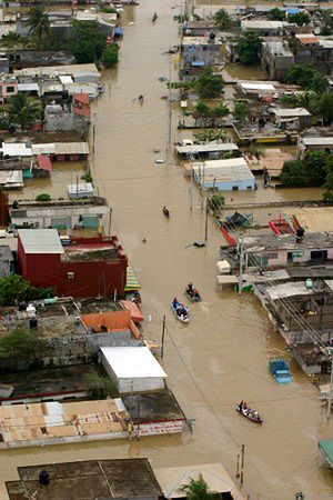 Powódź objęła nowe obszary Meksyku